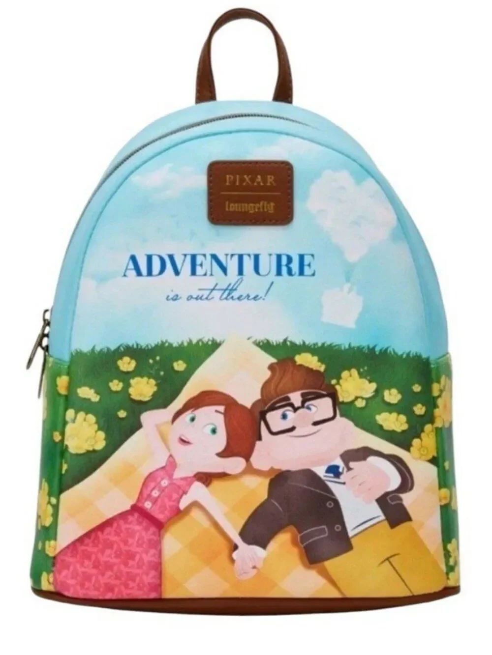 Loungefly Pixar Up Carl & Ellie Picnic Mini Backpack Adventure Out There NWT